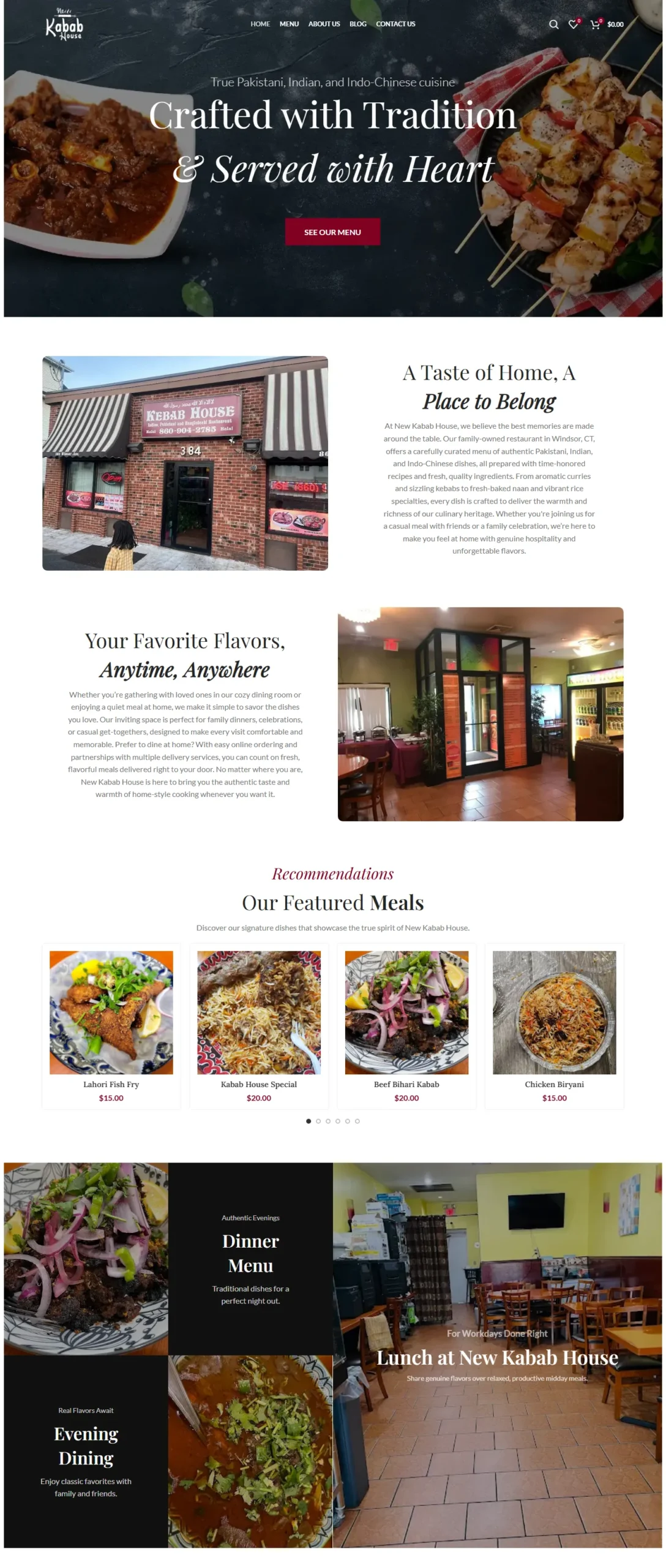 New Kabab House website homepage designed by CoPixels Media