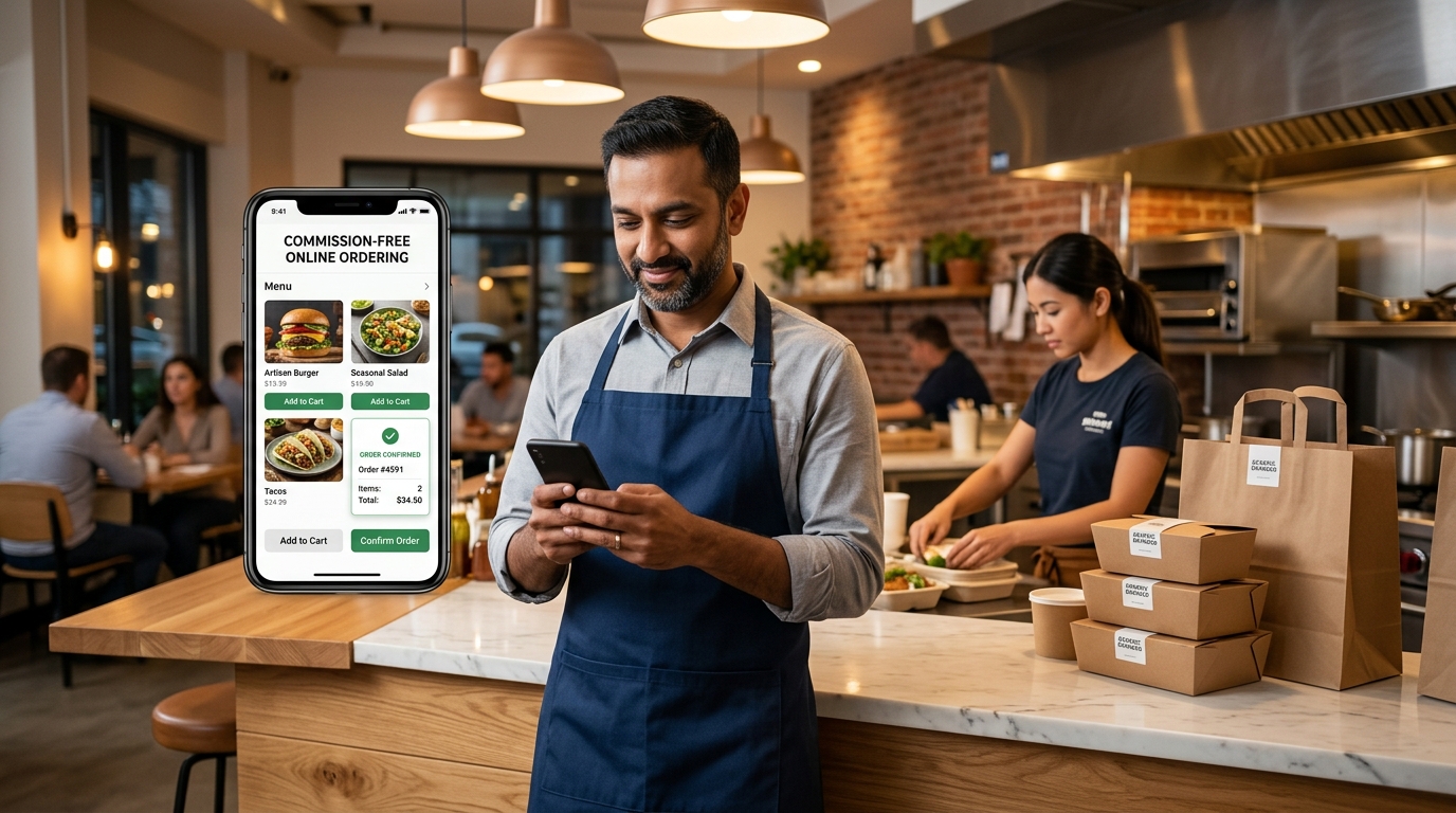 Commission free online ordering restaurants